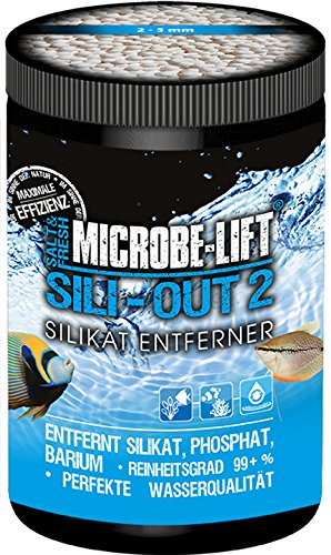 MICROBE-LIFT Sili-out 2 - Eliminador de silicato y fosfato a Base de Aluminio para acuarios de Agua Dulce y Marina (1 L, 720 g)