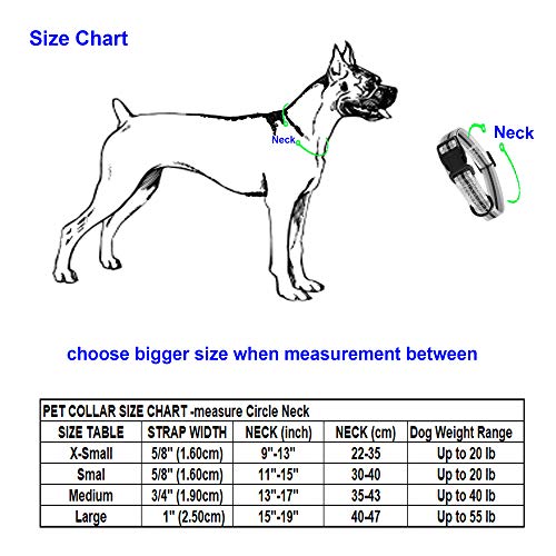 Mile High Life - Collar de perro de nailon reflectante para perros pequeños, collar de perro mediano, collar de perro grande para perro de piel