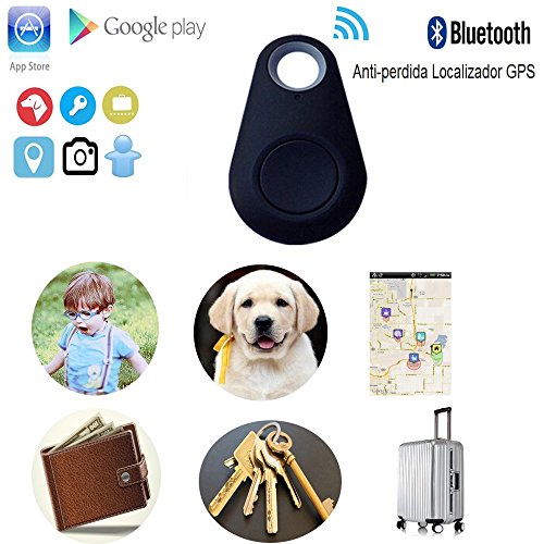 Mini Anti-Lost Wireless Tracker GPS Locator for Kids,Keys,Pets,etc.(Black)