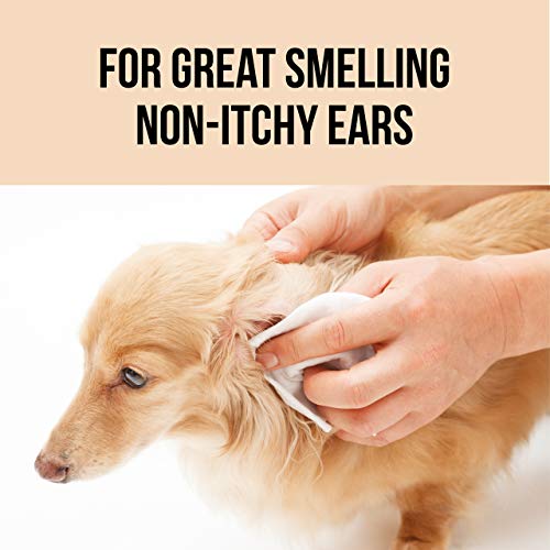 Natural Rapport Limpiador de Oídos para Perros – Solución Limpia Oídos para Sacar Tapones de Oídos, Suciedad e Impurezas - Gotas y Toallitas para Perros