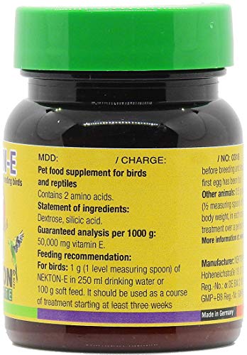 Nekton-E suplemento de vitamina E para aves, 35 g