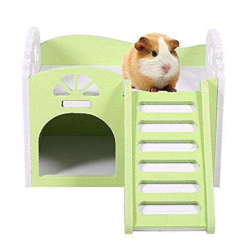 OFKPO Casita para Animal Doméstico, Hamster de Madera Casa de Dormir Juguetes Ratón de Rata de Animales