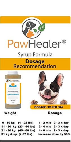 PawHealer Jarabe de corazón de Miel - Remedio Herbal para la Tos de Perro o para arcadas y sibilancias Debido al corazón 150 ml (5 FL oz)