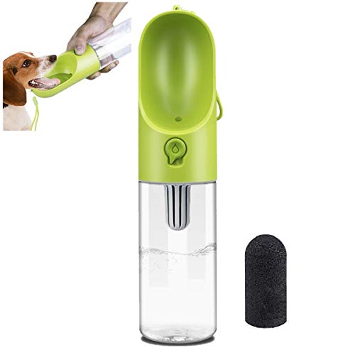 PETKIT - Eversweet - Botella para Mascotas, de Viaje, con un Solo Toque, Color Verde