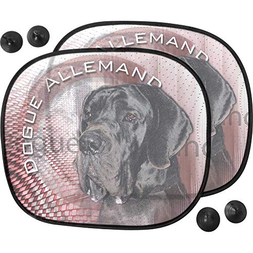 Pets-easy Pare Soleil Perro Coche de Dogue Alemán Negro