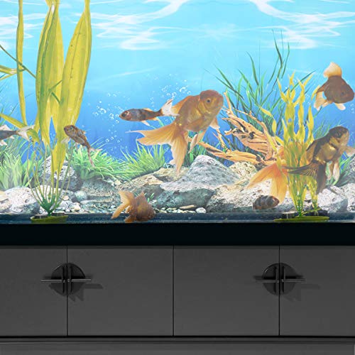 POPETPOP Adhesivo de Fondo para Acuario, Papel Tapiz Adhesivo de Doble Cara 3D Decoración de Acuario de Peces Imagen de Fondo subacuático (52x30cm, Estilo A)