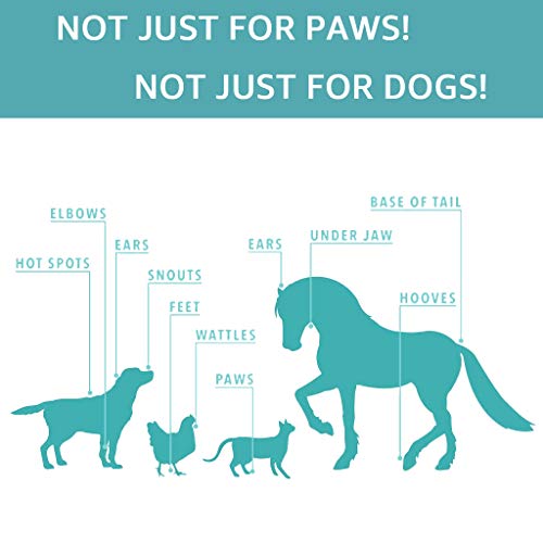 PROTAURI Dog Paw Balm - Hidratante orgánico Natural para la Pata del Perro - Cura y Alivia Las Patas ásperas, agrietadas, irritadas y secas de su Perro causadas por hiperqueratosis - 2 onzas
