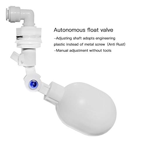 Pssopp Llenador de Agua automático, Controlador no eléctrico de Nivel de Agua Sistema de llenado automático Válvula de Flotador Ajustable Montaje para Acuario