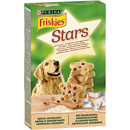 Purina Friskies Stars Galletas de perro con queso y ternera, 320 gr