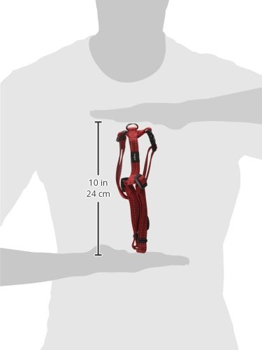 Rogz Utilidad tamaño Mediano 5/8-inch Serpiente Reflectante Ajustable Perro h-Harness