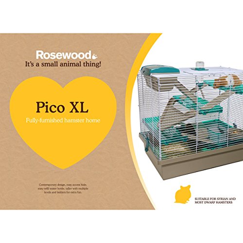 Rosewood Pico - Casa para hámster, Extragrande, Color Verde Azulado translúcido