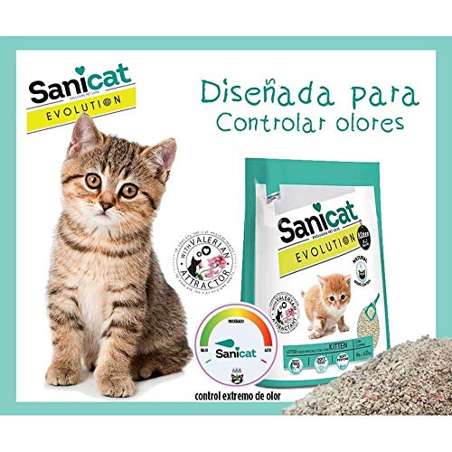 SANICAT Evolution Kitten, Arena de Gato Aglomerante - 6L