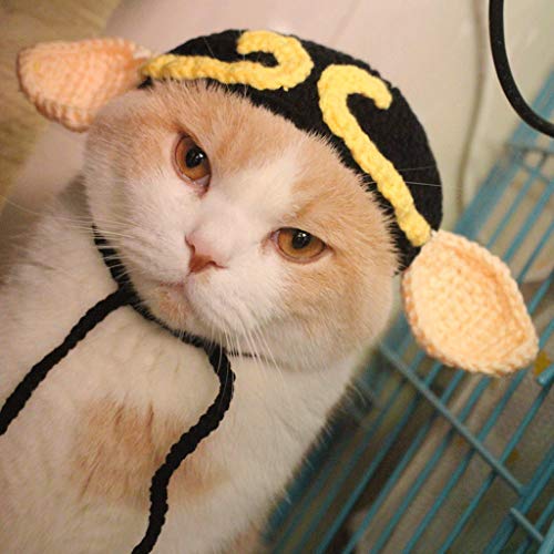 Sombrero para mascotas sombrero para perros Gorra de béisbol de lana Sombrero del gato del animal doméstico Sombrero divertido tocado gato sombrero al aire libre del sombrero de Sun del sombrero del p