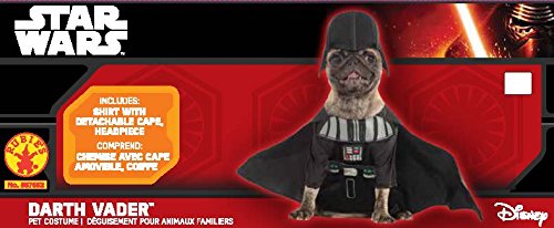 Star Wars - Disfraz de Darth Vader para mascota, Talla M perro (Rubie's 887852-M)