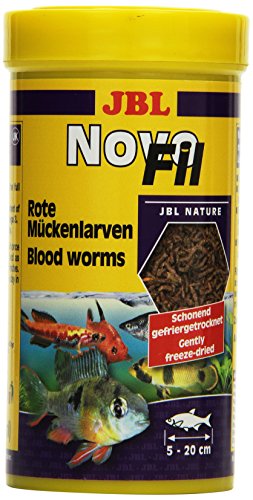 Suplemento alimenticio JBL para Peces acuáticos, Larvas Rojas, NovoFil