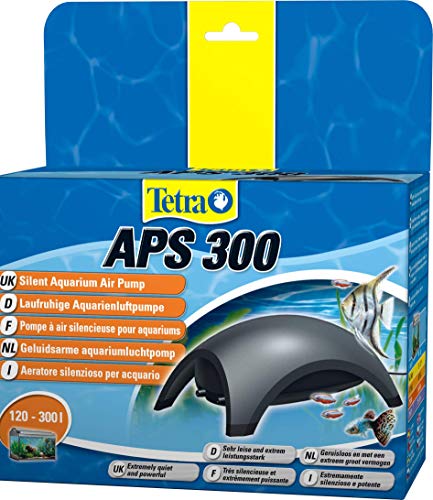 Tetra APS 300 Bomba de acuario 120 - 300 L, silenciosa y con aireadores potentes, antracita