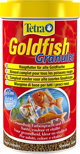Tetra Goldfish -  Alimento completo granulado flotante para peces rojos – 500 ml