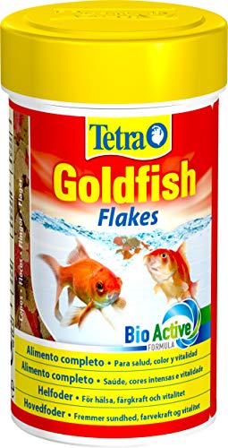 Tetra Goldfish Flakes - Alimento para todos los peces dorados y otros peces de agua fría, 100 ml