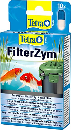 Tetra Pond FilterZym - Filtro de bacterias, garantiza la bioactividad inmediata del estanque, 10 cápsulas