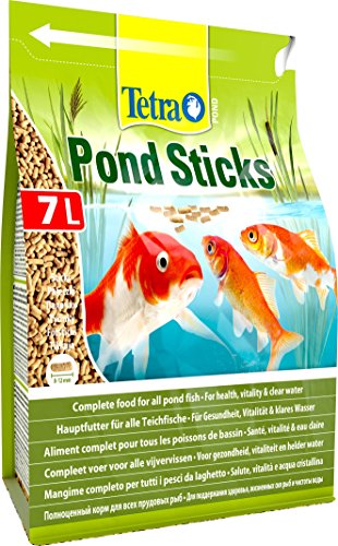 Tetra Pond Sticks 7 L - Alimento para peces de estanque, para peces sanos y agua clara, diferentes tamaños