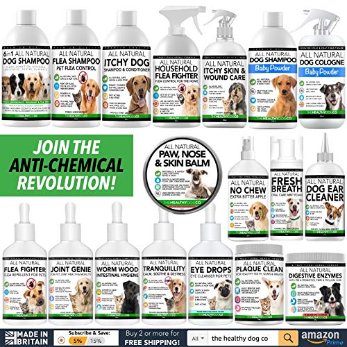 The Healthy Dog Co Champú para Perros Que Pica | Alivio de la Comezón y Cuidado de la Piel | Tratar la Picazón, la Piel Agrietada y Las Heridas