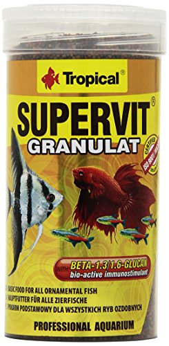 Tropical supervit granulado Premium Forro Principal para Todos los Peces Ornamentales, 1er Pack (1 x 250 ml)