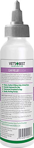 Vet Superior del oído Socorro Wash Limpiador para Perros