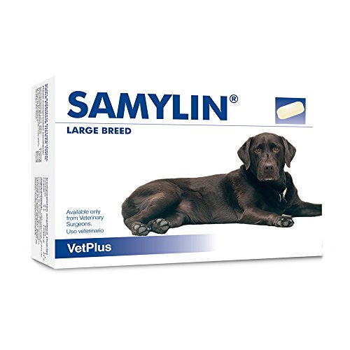 VetPlus Samylin R. Grandes Envase con 30 Comprimidos de Complementos para Sistema Digestivo