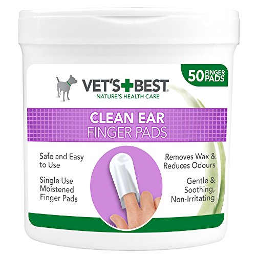 Vet's Best Almohadillas de Limpieza de oído Natural para Perros 50 Unidades 160 g