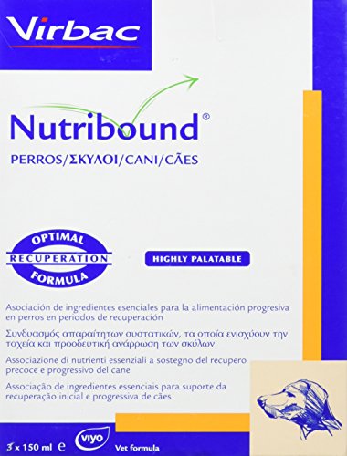 Virbac 3597133067583 Nutribound 3 Botellas para Perros - 150 ml