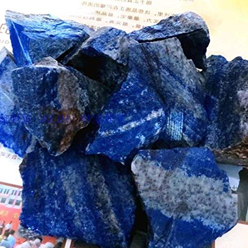 Volwco Lasurite Natural Lazurite para decoración de peceras, material de bricolaje azul lapislázuli crudo, lapislázuli, piedra de cristal áspero labial para familia o amigos regalo