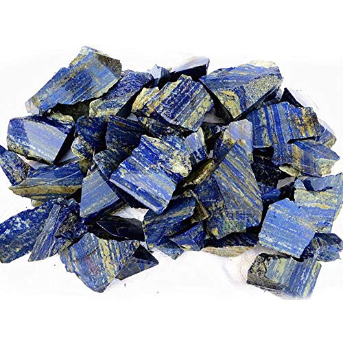 Volwco Lasurite Natural Lazurite para decoración de peceras, material de bricolaje azul lapislázuli crudo, lapislázuli, piedra de cristal áspero labial para familia o amigos regalo