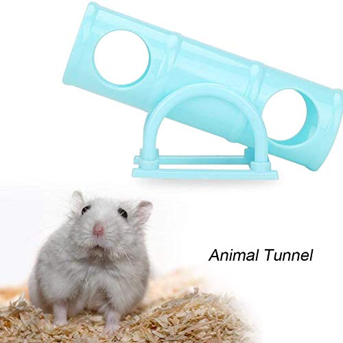 YCX El Ejercicio de balancín Mascota, Mini Animal túnel del Juego del Tubo Hueso de Juguete pequeños Animales Mascotas de Juguete para los Conejos hámsters Hurones,Azul