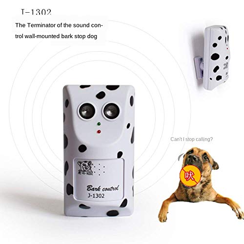 Ytrew Control de ladridos J-1302 (con adaptador de corriente) para evitar que los perros ladren y ruidos