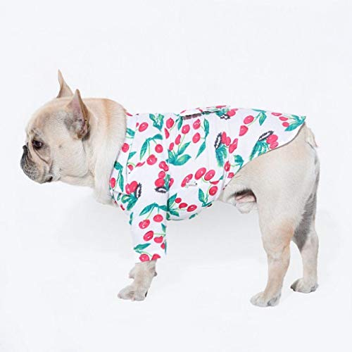AMURAO Camisa del Perro del Animal doméstico del Verano Chalecos de la Rejilla del Perrito Rayas de la Tela Escocesa Camiseta del Gato Disfraces de algodón Ropa de Perros