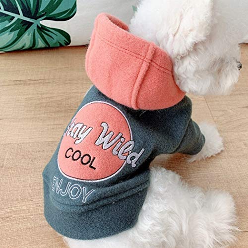AMURAO Chihuahua Pug Clothes Warm Winter Pet Puppy Coat con Capucha Small Medium Dogs Button Warm Jacket