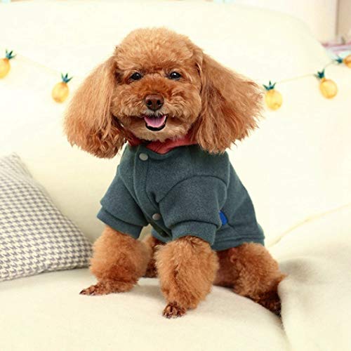 AMURAO Chihuahua Pug Clothes Warm Winter Pet Puppy Coat con Capucha Small Medium Dogs Button Warm Jacket
