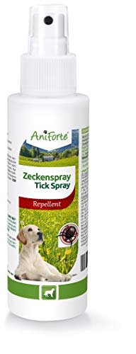AniForte Spray contra garrapatas para perros 100ml - Protección contra garrapatas, pulgas, ácaros y parásitos, spray anti garrapatas, repelente de garrapatas, spray para insectos