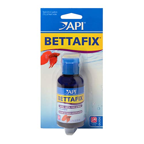 API BETTAFIX Antibacteriano y Antifúngico Infección de Peces Betta y Remedio de Hongos, Botella de 1.7 onzas