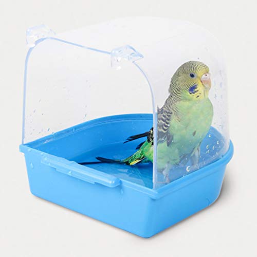 Balacoo baño para pájaros para jaulas baño para pájaros en Jaula Cubierto para pájaros pequeños periquitos Canarios Loro
