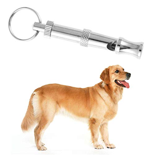 Balacoo Dog Whistle Adjustable Pitch Ultrasound Dog Training Tools Professional Dog Training Whistle (Silver)