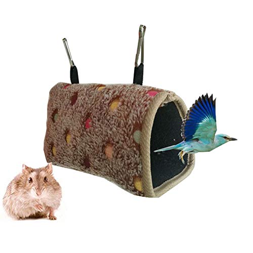 Bello Luna Bird Hammock Warm Bird Hut para Jaula con 2 Ganchos para Ratones hámster Loro