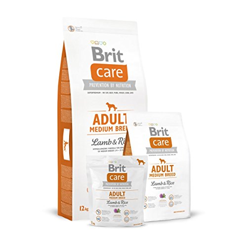 Brit Care Adult Medium Breed Lamb & Rice Comida para Perros - 12000 gr