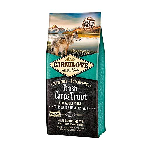 Carnilove 527557 Adulto Pescados, Trout 12 kg - Comida Seca para Perros (Adulto, Pescados, Trout, 12 kg)