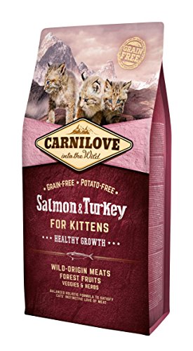 Carnilove Carnilove Salmon & Turkey Kitten Growth Comida Deshidratada Para Gato 6 Kg - Paquete de 3 x 2000 gr - Total: 6000 gr