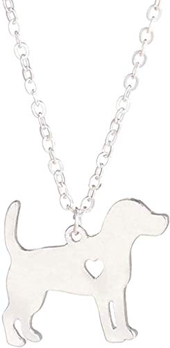 Collar Beagle De Plata Colgante De Perro Joyería para Perros Stuffer Stocking Joyería para Mascotas Mascotas Regalo Conmemorativo Familia Amantes De Perros