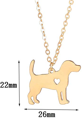 Collar Collar Beagle De Plata Colgante De Perro Joyería para Perros Stuffer Stocking Joyería para Mascotas Mascotas Regalo Conmemorativo Familia Amantes De Perros para Mascotas