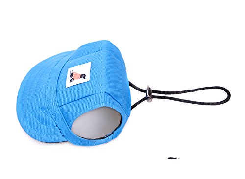 Cutepet Sombrero De Visera De Béisbol para Mascotas Pequeñas Accesorios para Perros,Blue,M