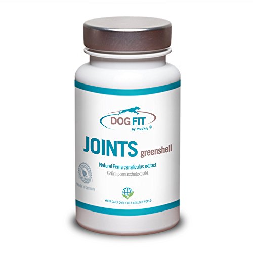 DOG FIT by PreThis® Joints greenshell | Extracto de mejillón de Labios Verdes para Perros | para Dolor en Las articulaciones, artrosis (Desgaste de Las articulaciones) | para el líquido sinovial