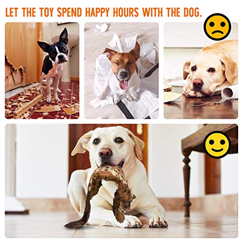 Dog Squeaky Toys Peluches para perros Chew No Stuffing Puppy Toys Juguetes de cuerda duraderos
